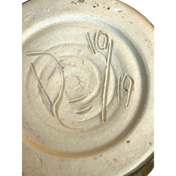 Stunning DOUBLE-SIDED and MARKED Pinched POTTERY Vase Applique Adorment 10 of 19 - Picture 10 of 10